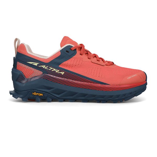 Chaussures De Trail Altra Olympus 4 Marine/Corail Femme | SIM-09420418