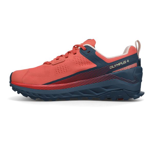 Chaussures De Trail Altra Olympus 4 Marine/Corail Femme | SIM-09420418