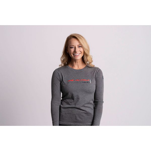 T-shirts Altra Classic Long Sleeve Gris/Rouge Femme | WFF-97194231