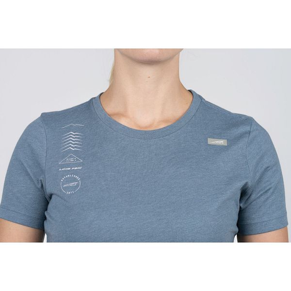 T-shirts Altra Legend Short Sleeve Bleu Femme | HVC-21024490