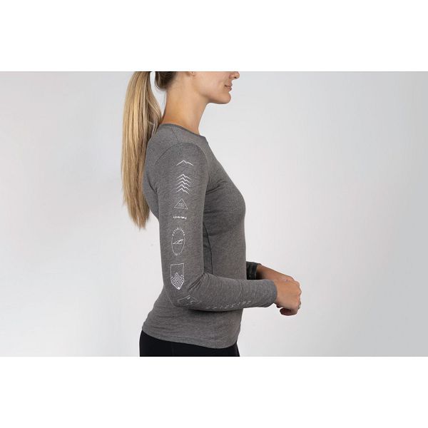 T-shirts Altra Legend Long Sleeve Gris Femme | EHI-32141321