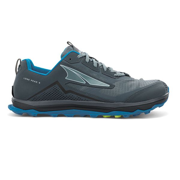 Chaussures De Trail Altra Lone Peak 5 Bleu/Lime Homme | GFL-40797487