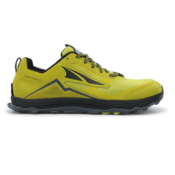 Chaussures De Trail Altra Lone Peak 5 Citron Vert/Noir Homme | GUC-93387368