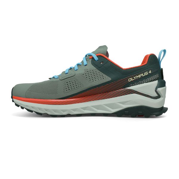 Chaussures De Trail Altra Olympus 4 Vert/Orange Homme | ZXC-75762405