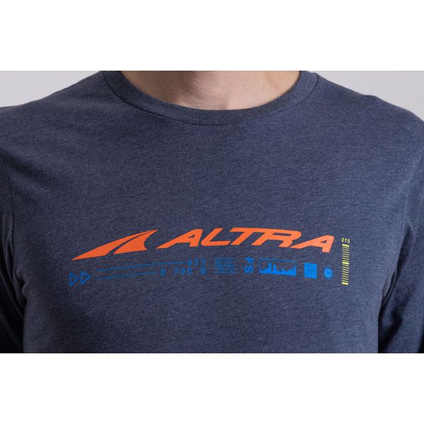 T-shirts Altra Classic Long Sleeve MARINE Homme | EPH-46762381